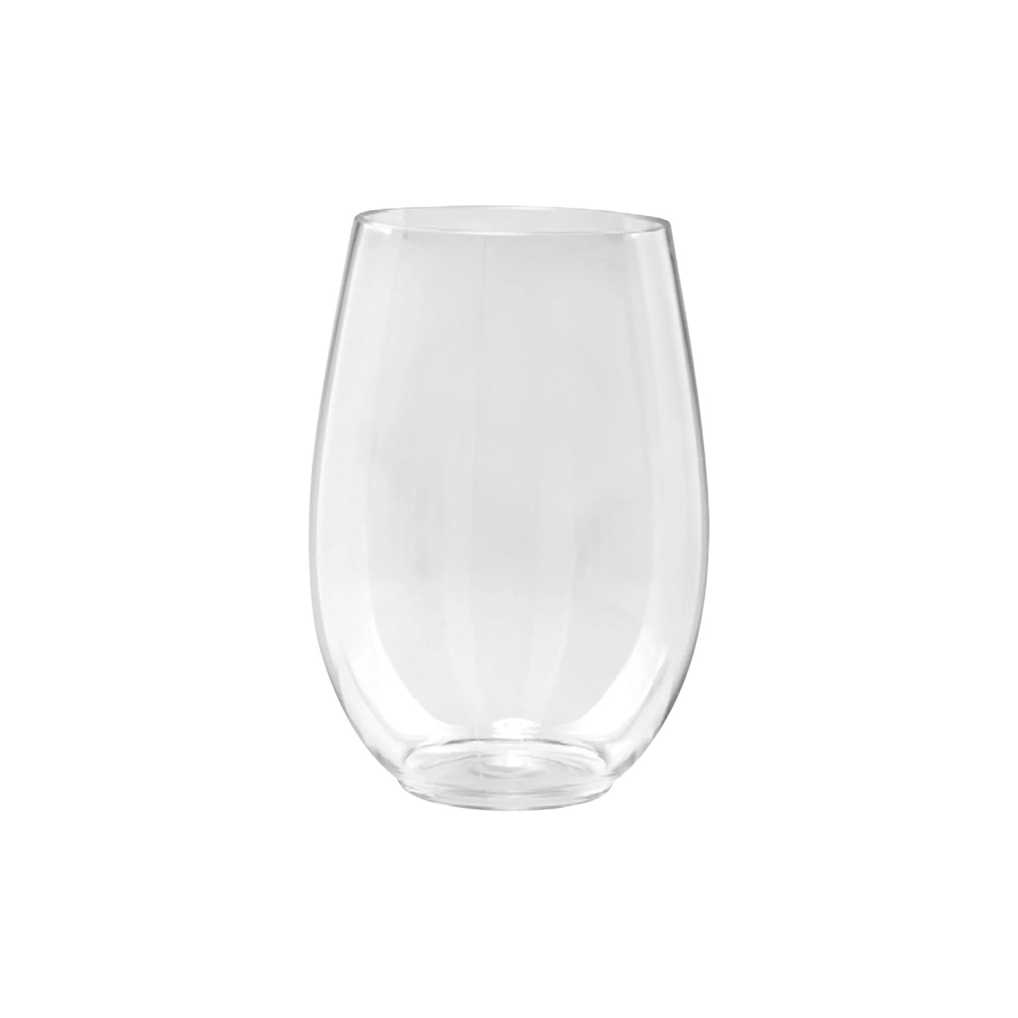 5.5 oz Clear Stemless Plastic Wine Glasses Tumbler Tumblers Lillian