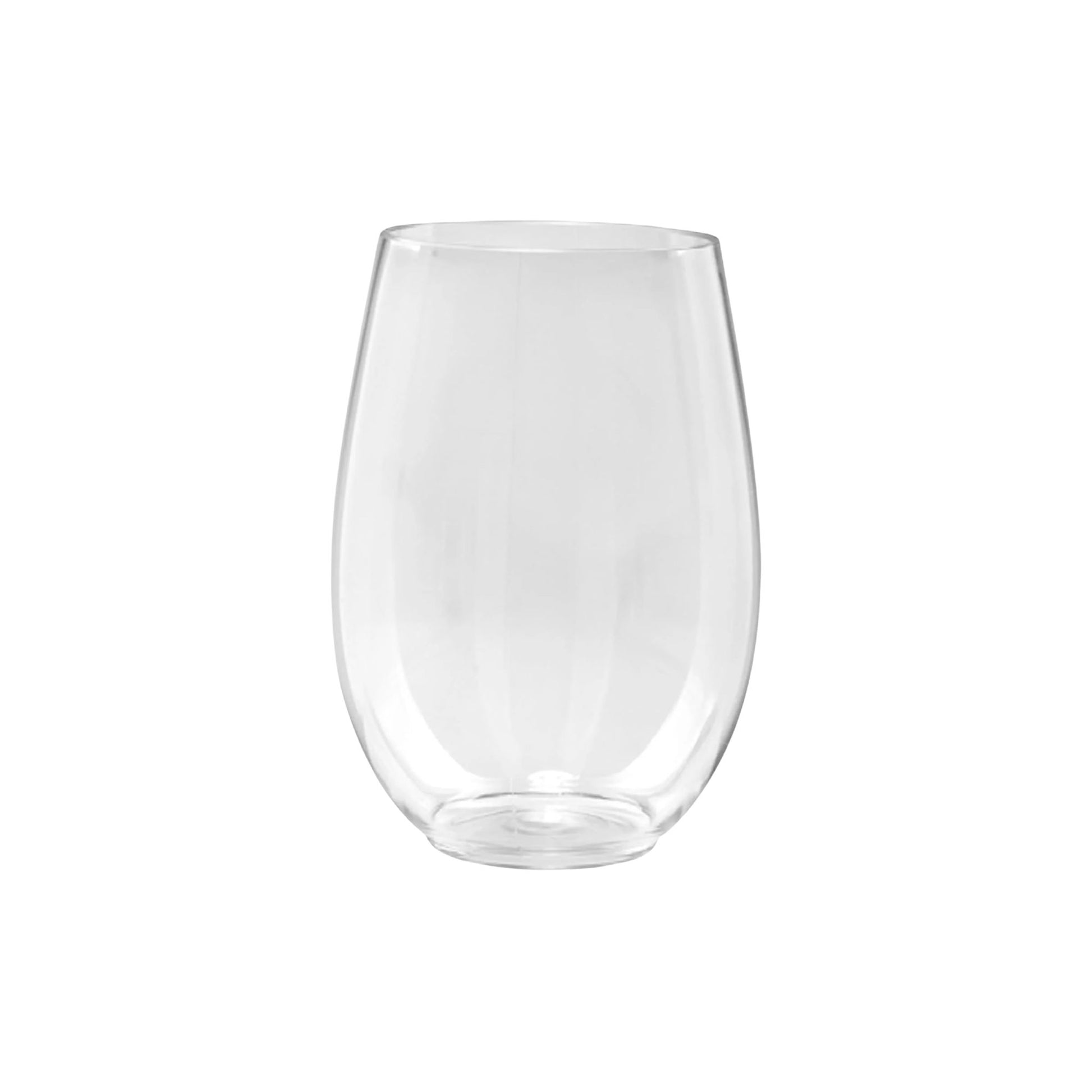 5.5 oz Clear Stemless Plastic Wine Glasses Tumbler Tumblers Lillian