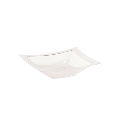 Rectangular Plastic Dessert Bowls Clear 5 oz Bowls Lillian Tablesettings
