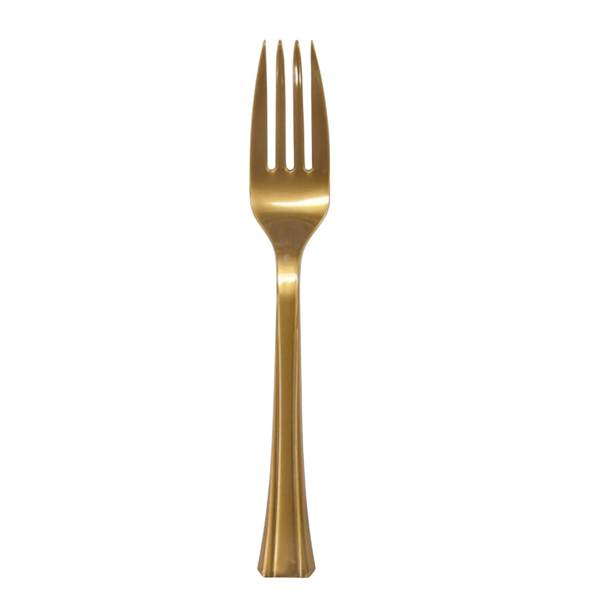 Lillian Tablesettings Extra Strong Quality Gold Premium Plastic Forks Cutlery Lillian