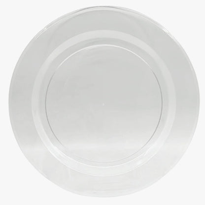 White ceramic plate on a white background