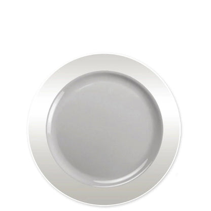 "BULK" Magnificence  Heavy weight 7.5" Plastic Salad Plate Value pack Clear Plastic Plates Lillian Tablesettings   