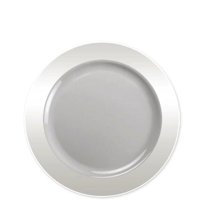 "BULK" Magnificence Heavy weight 9" Plastic Dinner Plate Value pack Clear Plastic Plates Lillian Tablesettings   