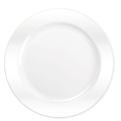 *WHOLESALE* Magnificence Heavy weight 10.25" Plastic Dinner Plate Value pack Pearl White: 240CT Disposable Plates Lillian Tablesettings