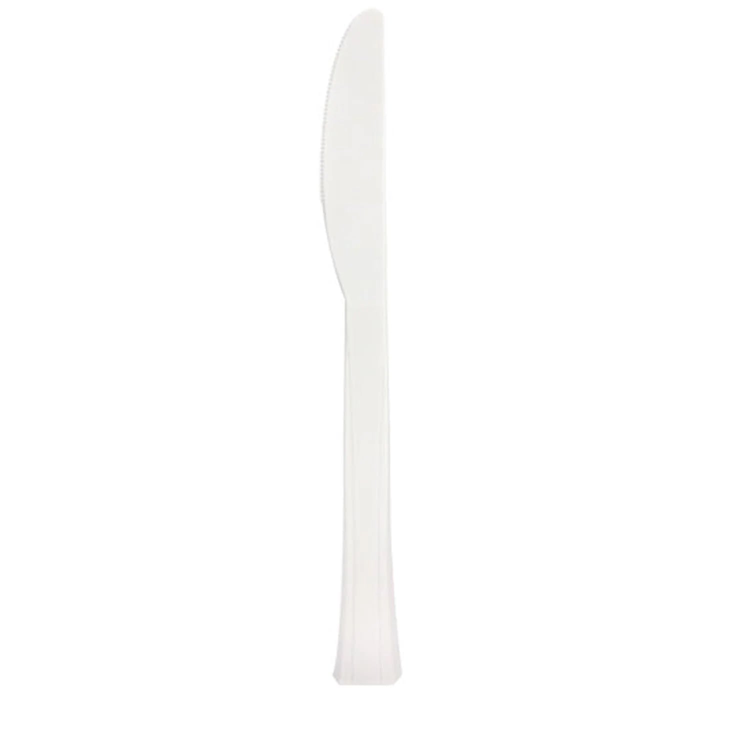 Lillian Tablesettings Extra Strong Quality Pearl Premium Plastic Knife Cutlery Lillian   