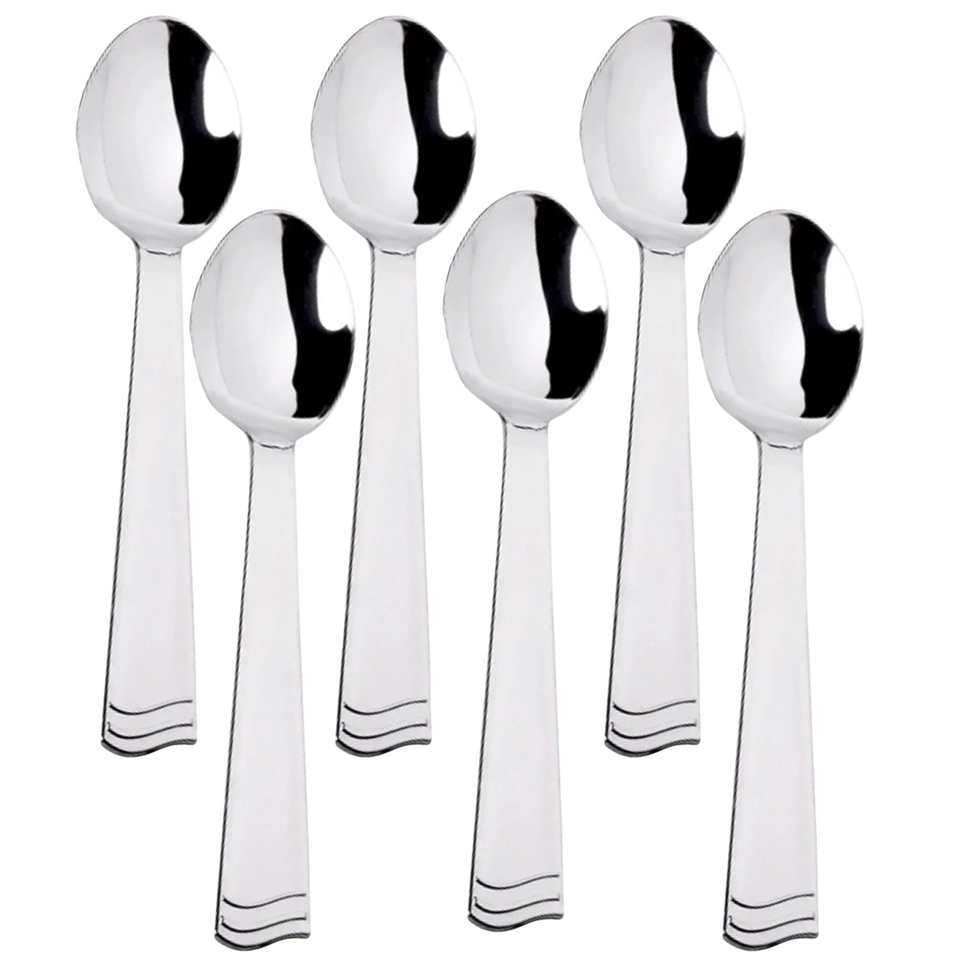 Serving spoon silver polished set 10" Spoons Lillian