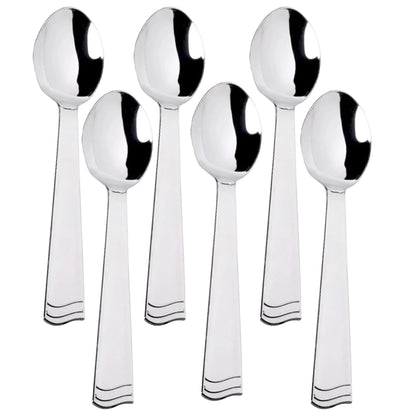 Serving spoon silver polished set 10" Spoons Lillian