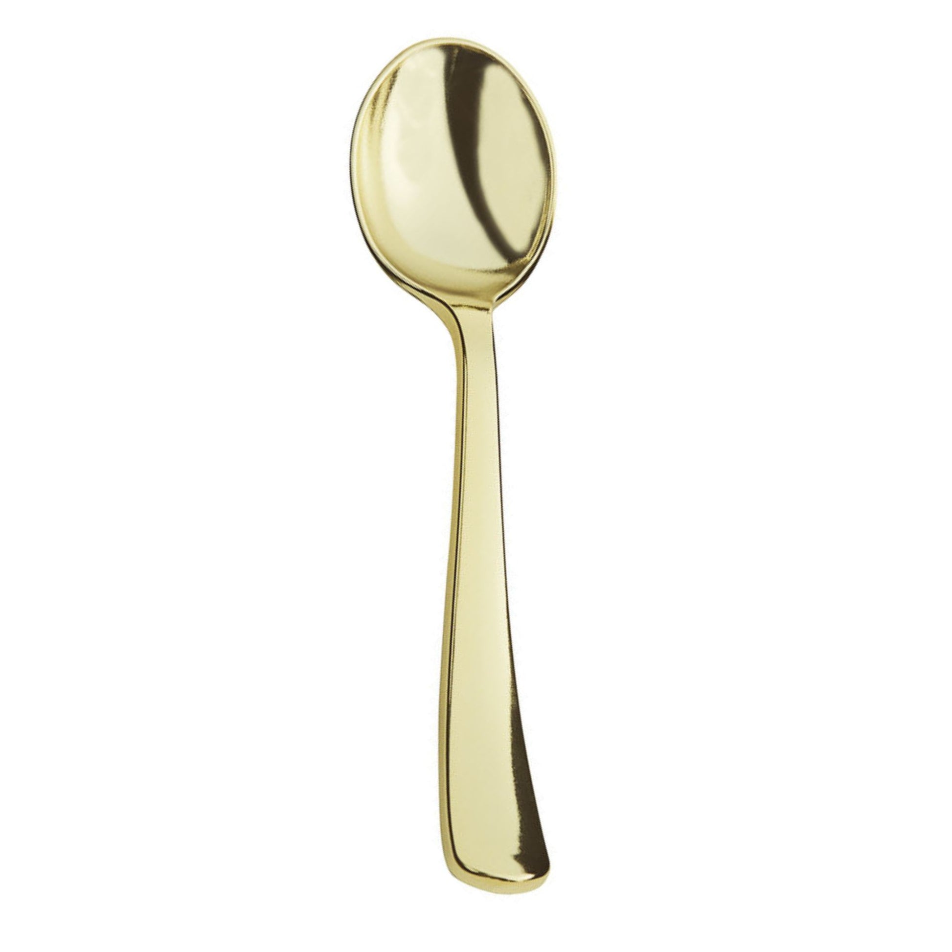 *BUY BULK* Lillian Polished Gold Spoon – Premium BPA-Free Plastic Disposable Cutlery Tablesettings Lillian Tablesettings