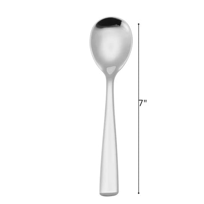 *BUY BULK* Lillian Polished Silver Spoon – Premium BPA-Free Plastic Disposable Cutlery Tablesettings Lillian Tablesettings