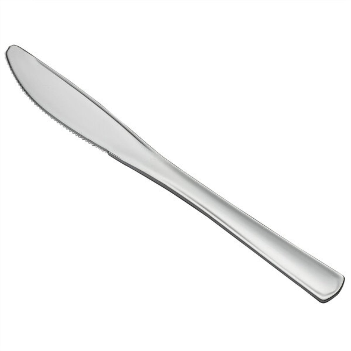 *BUY BULK* Lillian Polished Silver Knife – Premium BPA-Free Plastic Disposable Cutlery Tablesettings Lillian Tablesettings