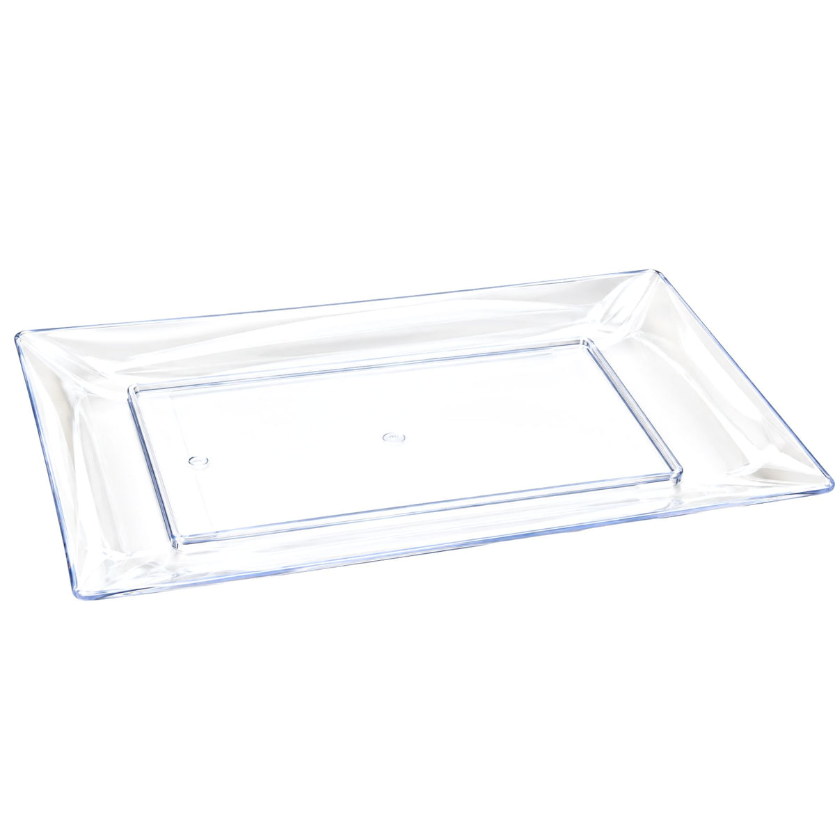 12X18" Serving Clear Tray Plastic Disposable Serving Trays Lillian