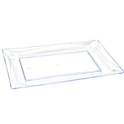 12X18" Serving Clear Tray Plastic Disposable Serving Trays Lillian