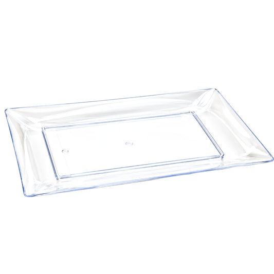 12X18" Serving Clear Tray Plastic Disposable Serving Trays Lillian
