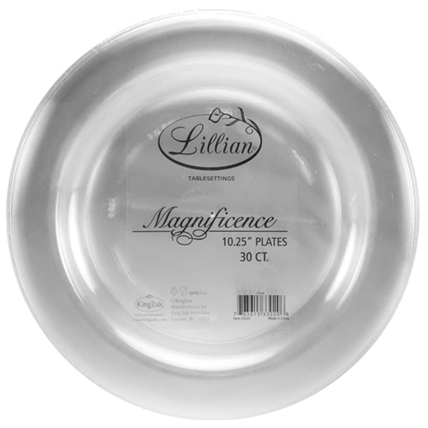 *WHOLESALE* Magnificence Heavy weight 10.25" Plastic Dinner Plate Value pack Clear: 240CT Disposable Plates Lillian Tablesettings