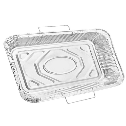 *WHOLESALE* Disposable Aluminum 2.75X12.75X3 in. Full Size Pans with Handle Rack 50ct /Case Full Size Pans VeZee