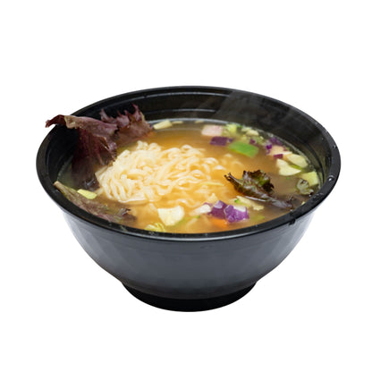 50oz Food Container Black Round Microwavable Heavy Weight Bowl with Lid – 20Pcs Food Storage & Serving VeZee