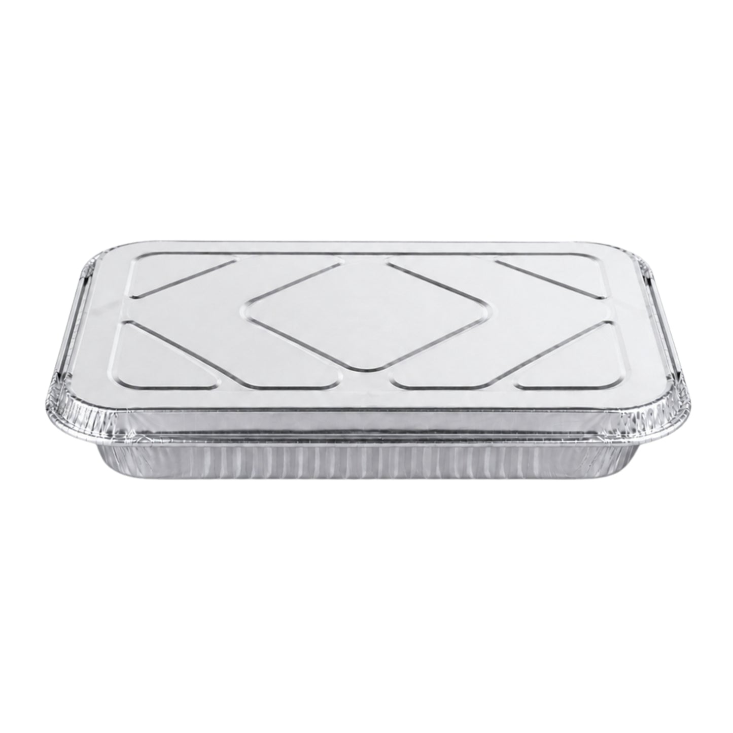 9×13 Half Size Shallow Disposable Aluminum Pans with Aluminum Lids Aluminum Pan with Lids VeZee Pack of 10
