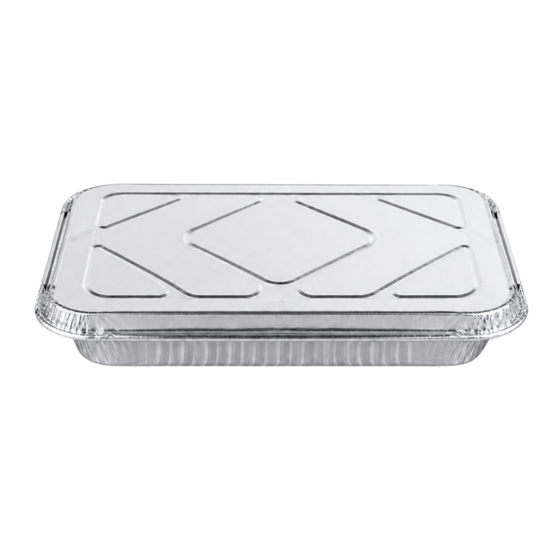 9×13 Half Size Shallow Disposable Aluminum Pans with Aluminum Lids Aluminum Pan with Lids VeZee Pack of 10