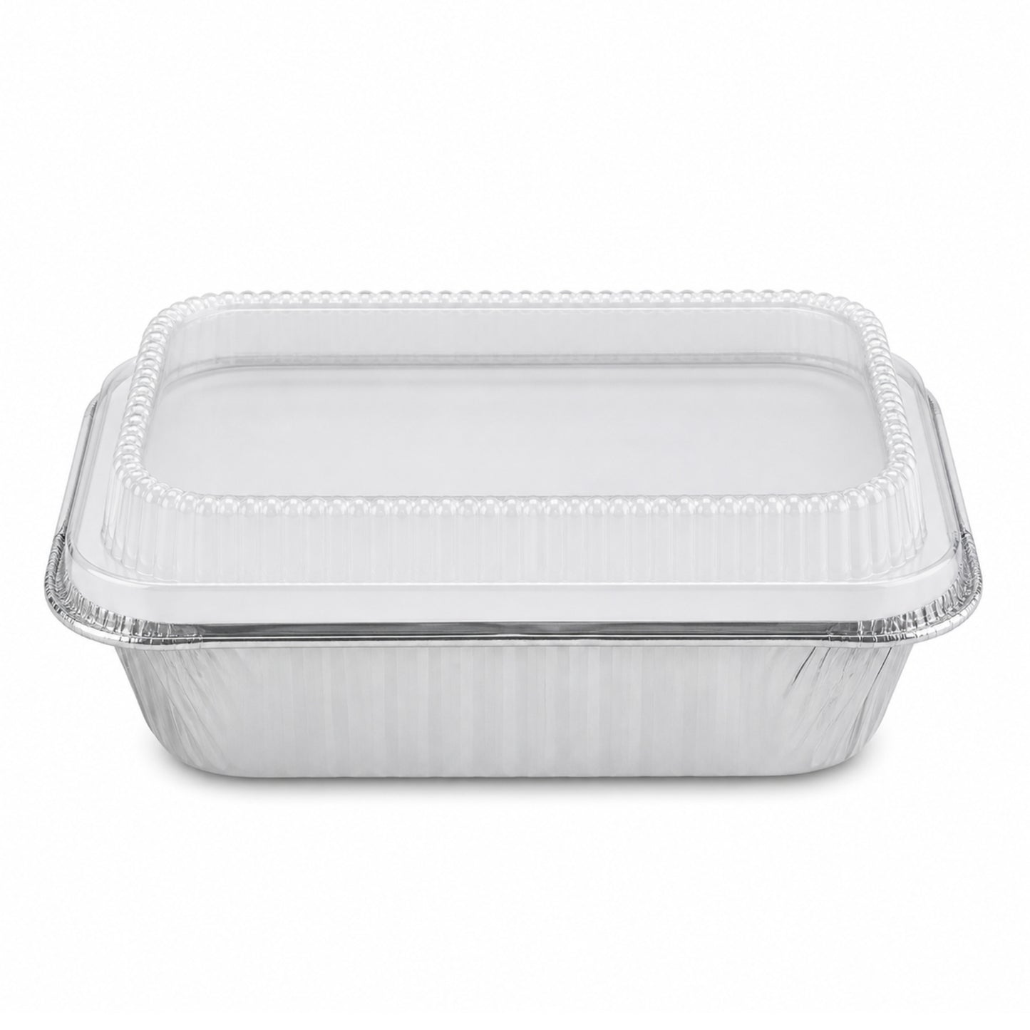 9X13 Extra Deep and Heavy Weight Disposable Aluminum Pan with Dome Lid Aluminum Pan with Lids VeZee Pack of 10