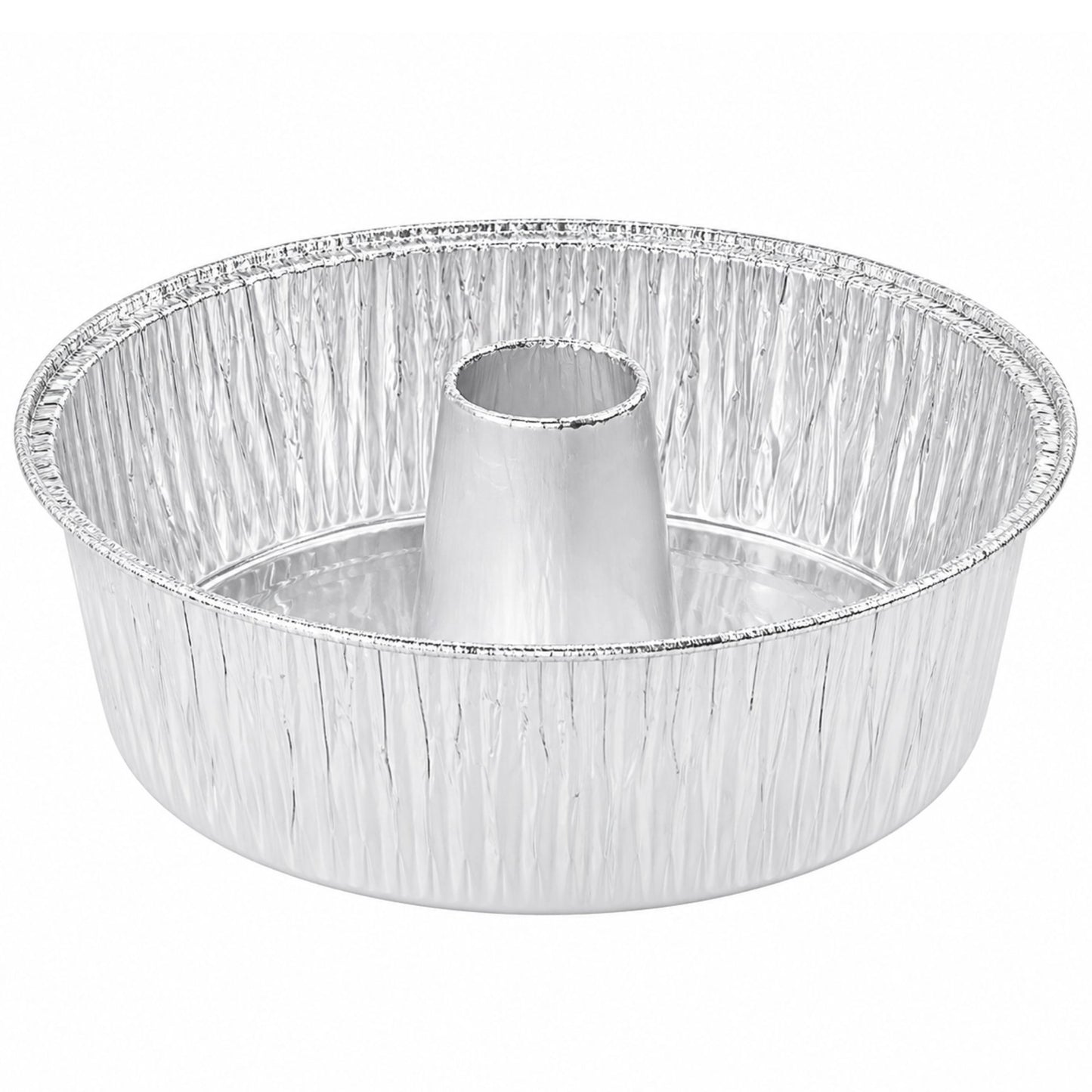 *WHOLESALE* 8" Angel Tube Aluminum Foil Pan Disposable 100/Case Cake Pans & Molds VeZee