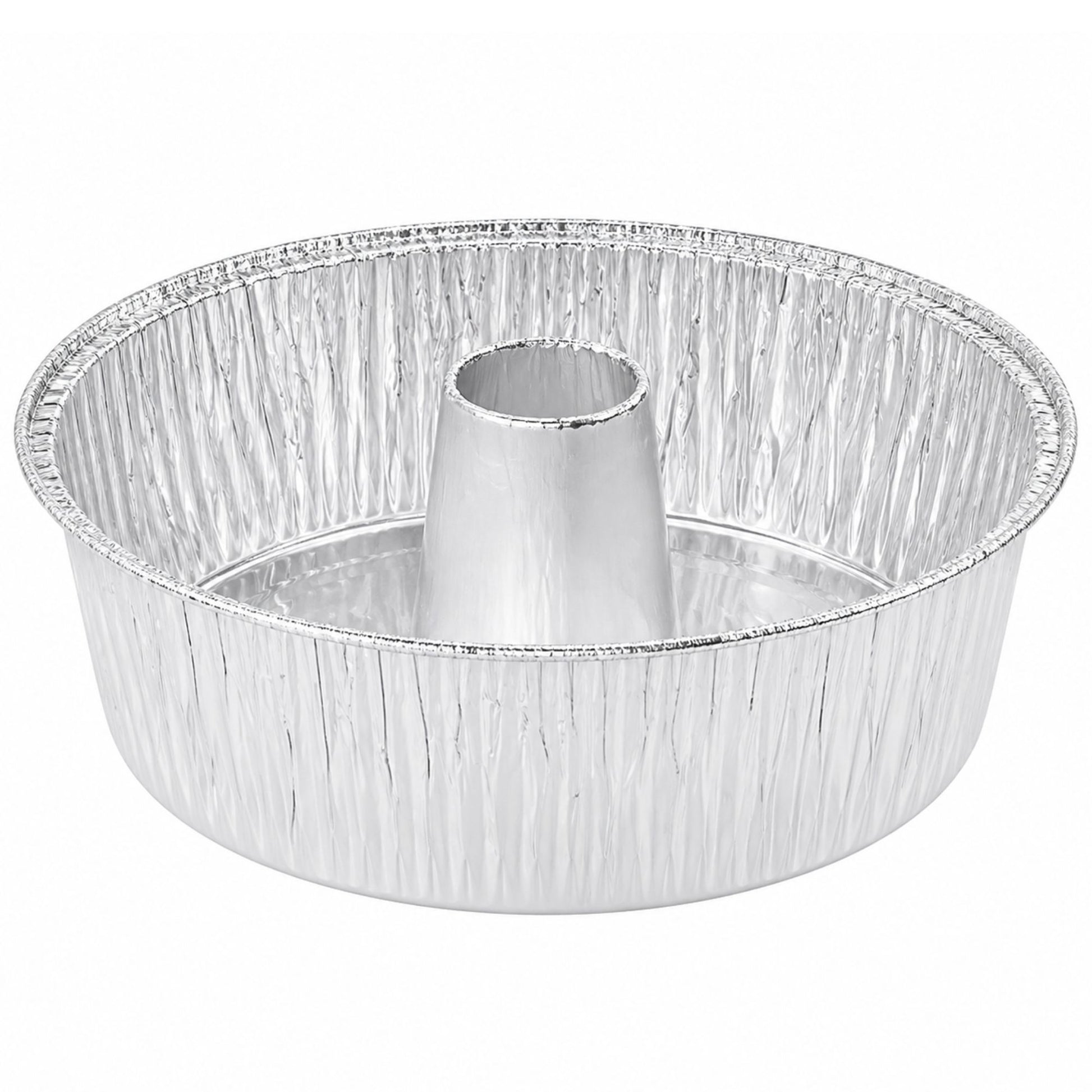 *WHOLESALE* 8" Angel Tube Aluminum Foil Pan Disposable 100/Case Cake Pans & Molds VeZee