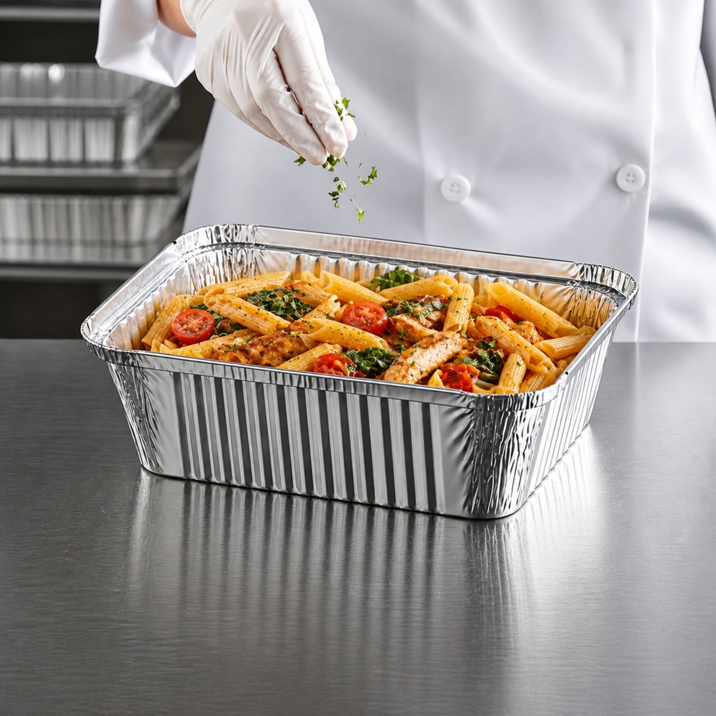 5Lb Oblong Pan 9.5” x 7” Disposable Aluminum Oblong Pans VeZee