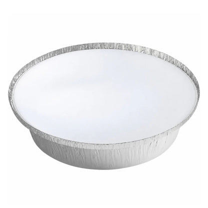 7” Round Aluminum Foil Pans with Board Lids Disposable Round Pans with Board Lids VeZee Pack of 10
