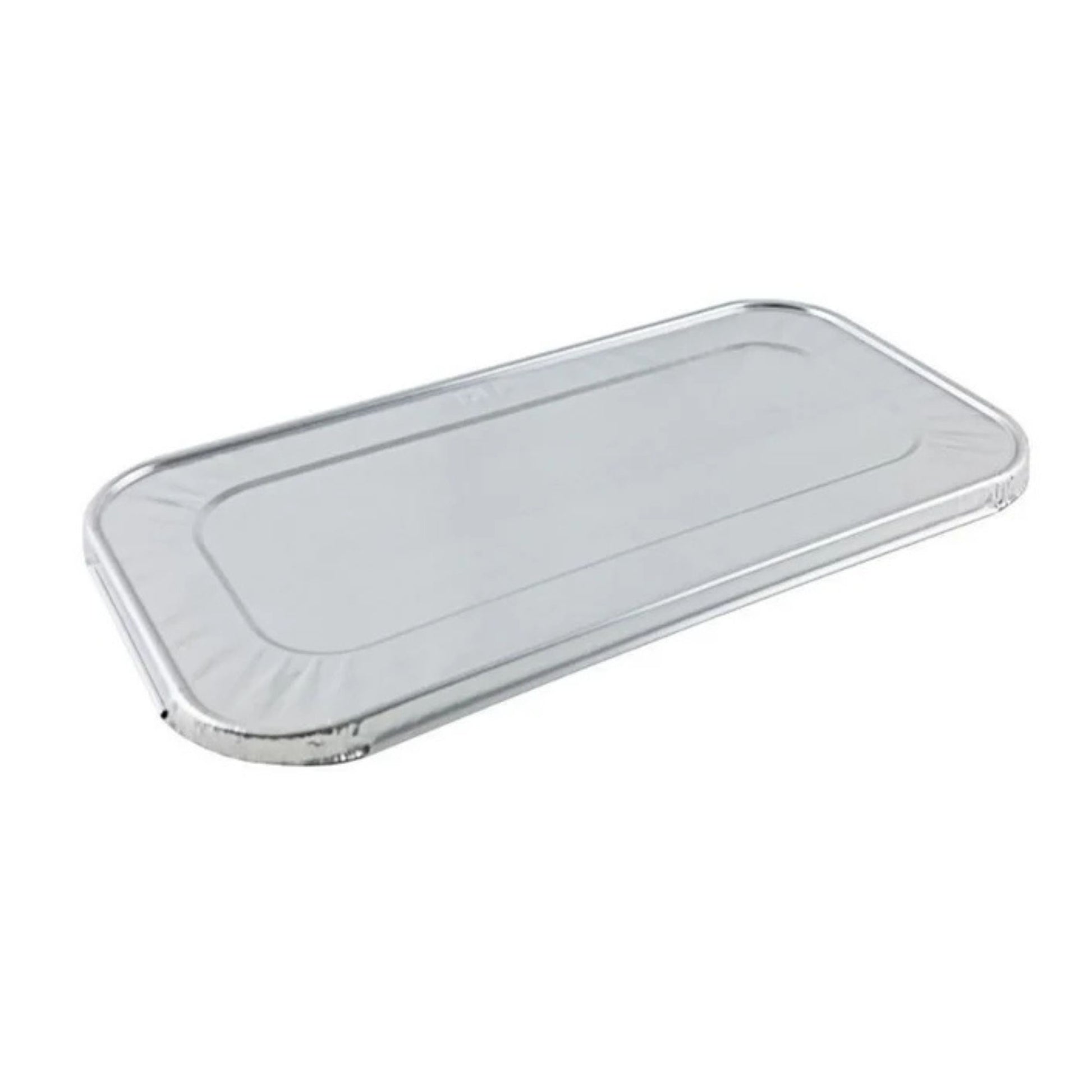 *WHOLESALE* 5 LB Loaf Aluminum Lid For Backing pan 12.5" X 6.5" 200/case Disposable Lids VeZee