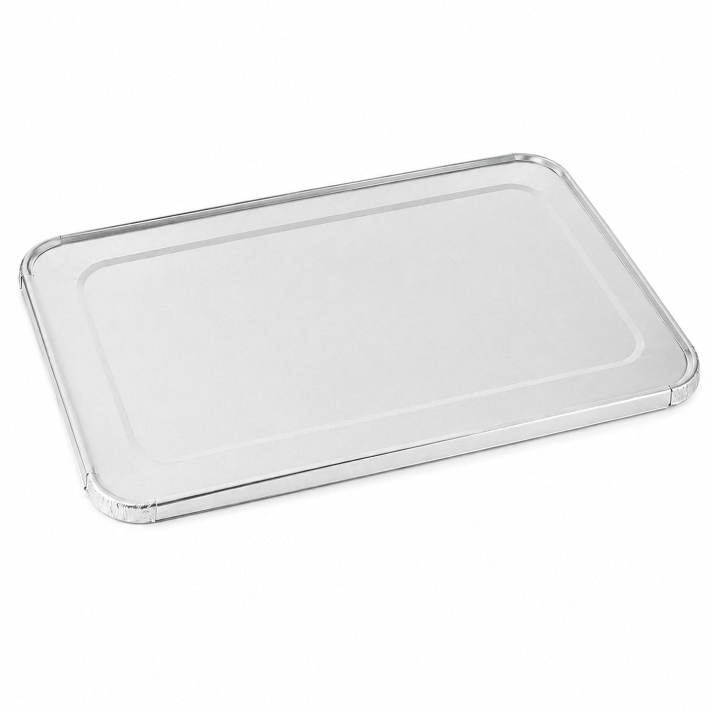 *WHOLESALE* Rectangular Large Lid for Rack Roaster Aluminum Disposable 100/Case Disposable Lids VeZee