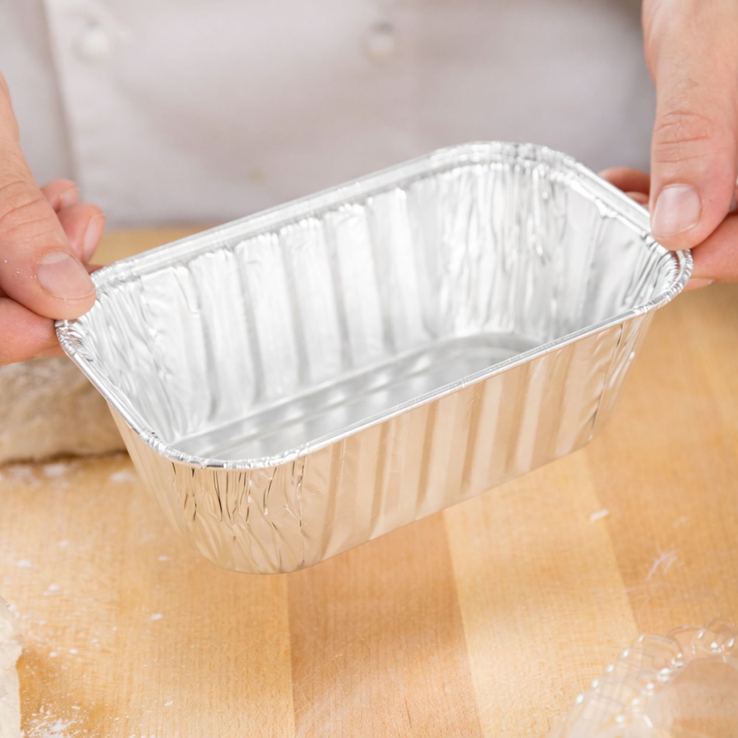*WHOLESALE* 1lb Rectangular Loaf Pans Aluminum Disposable 1000/Case Disposable Loaf Pans VeZee