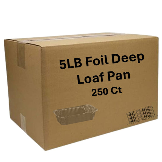 *WHOLESALE* Aluminum 5lb Rectangular Loaf Pans: Ideal for Baking | 250 PCS/Case Disposable VeZee
