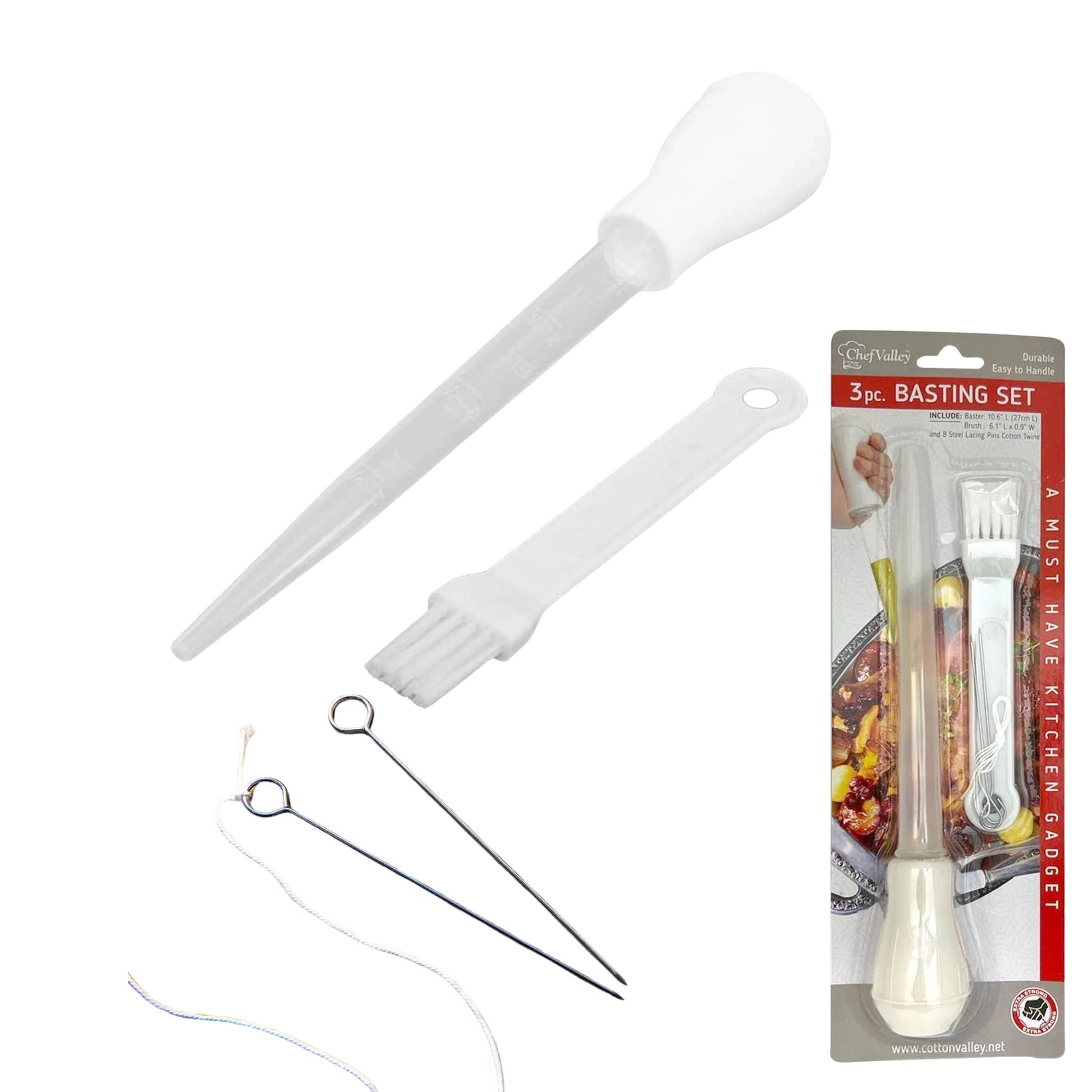 Oval Disposable Turkey Roasting Pan with Handles & Free 3-in-1 Basting Kit Disposable Roasting Pans VeZee