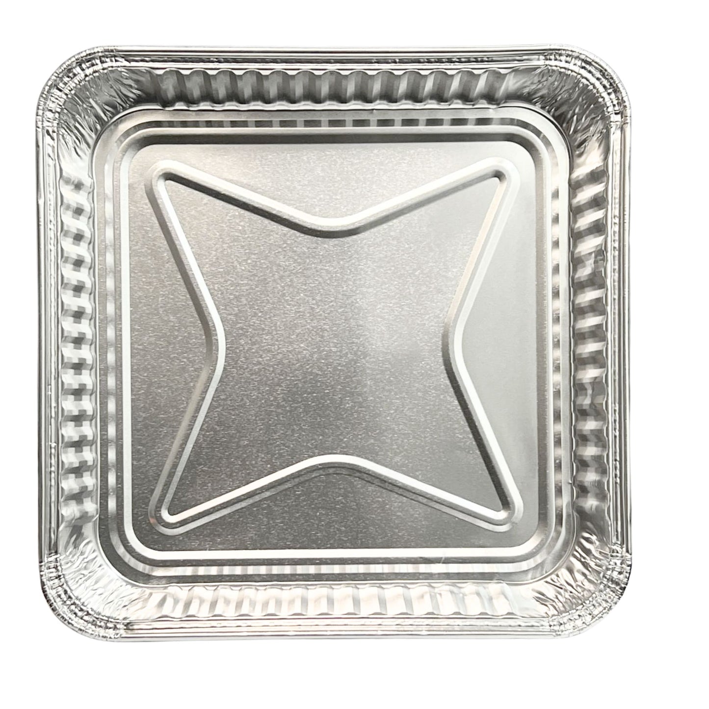 Disposable Aluminum 8" Square SHALLOW Cake Baking Pan WIth Dome Lids Disposable Square Cake Pan VeZee