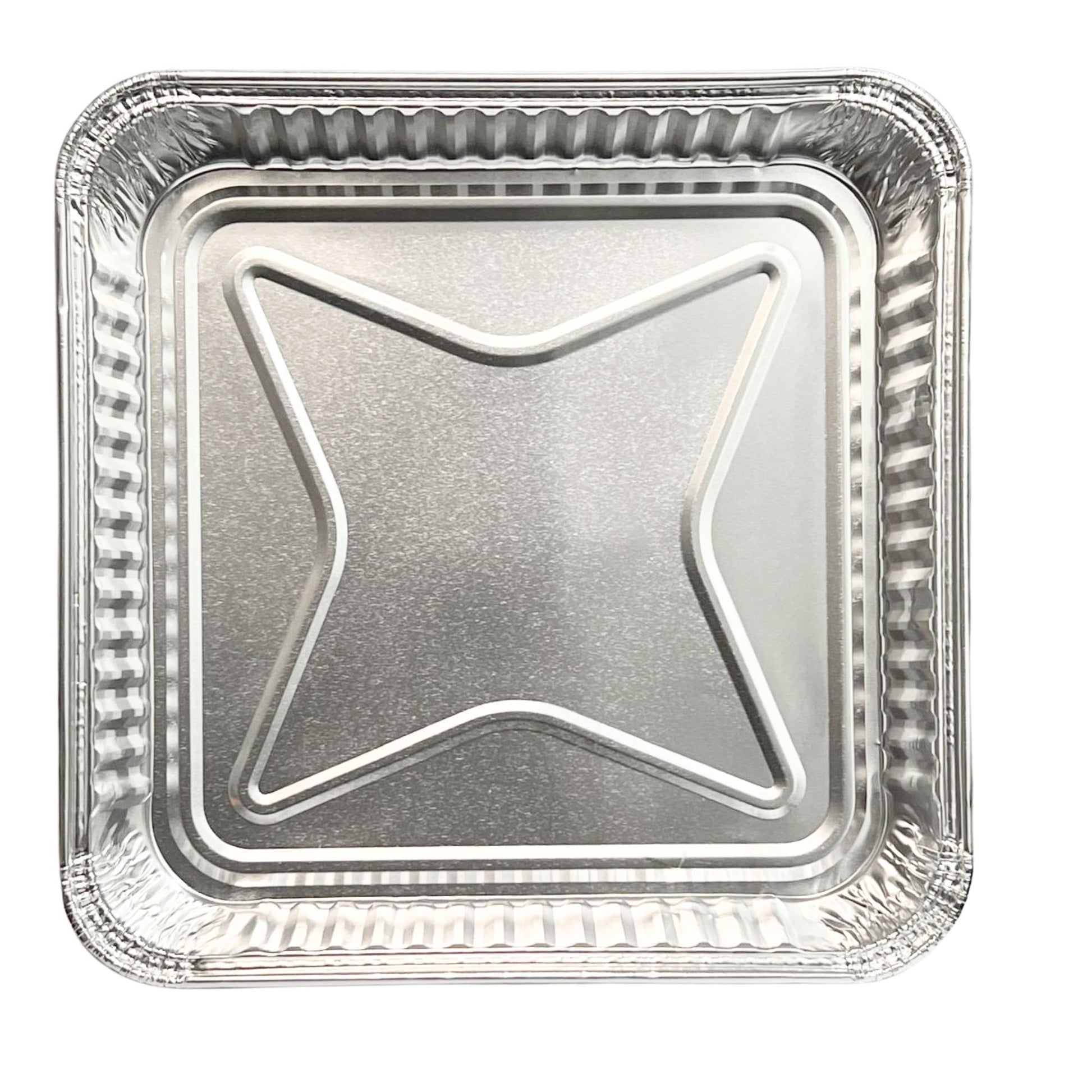 Disposable Aluminum 8" Square SHALLOW Cake Baking Pan WIth Dome Lids Disposable Square Cake Pan VeZee