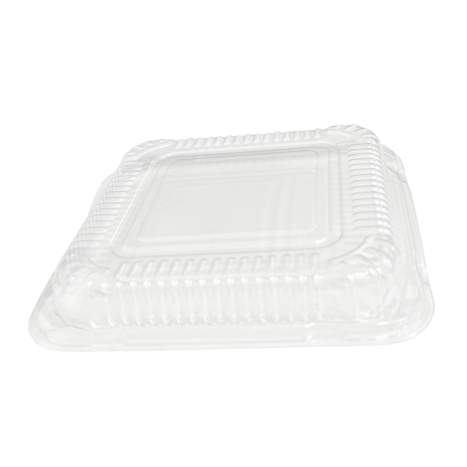 Disposable Aluminum 8" Square SHALLOW Cake Baking Pan WIth Dome Lids Disposable Square Cake Pan VeZee