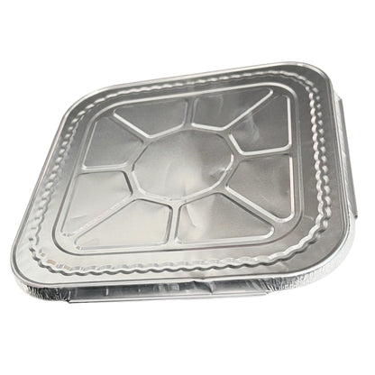 *WHOLESALE* Disposable 8.25 x8.25 Square Aluminum Lids for 8X8 Aluminum Diposable Square Pans – Durable, Versatile, and Secure Fit Disposable VeZee