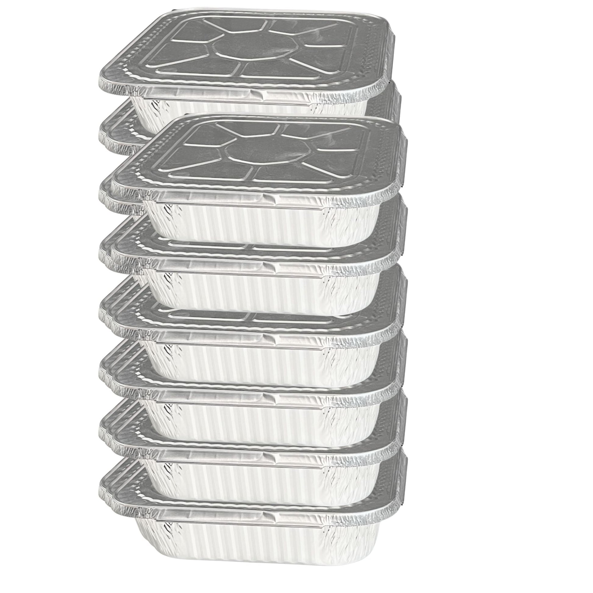 *WHOLESALE* Disposable 8.25 x8.25 Square Aluminum Lids for 8X8 Aluminum Diposable Square Pans – Durable, Versatile, and Secure Fit Disposable VeZee