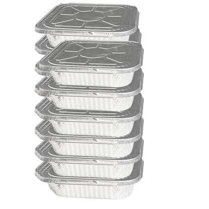 *WHOLESALE* Disposable 8.25 x8.25 Square Aluminum Lids for 8X8 Aluminum Diposable Square Pans – Durable, Versatile, and Secure Fit Disposable VeZee