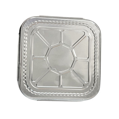*WHOLESALE* Disposable 8.25 x8.25 Square Aluminum Lids for 8X8 Aluminum Diposable Square Pans – Durable, Versatile, and Secure Fit Disposable VeZee