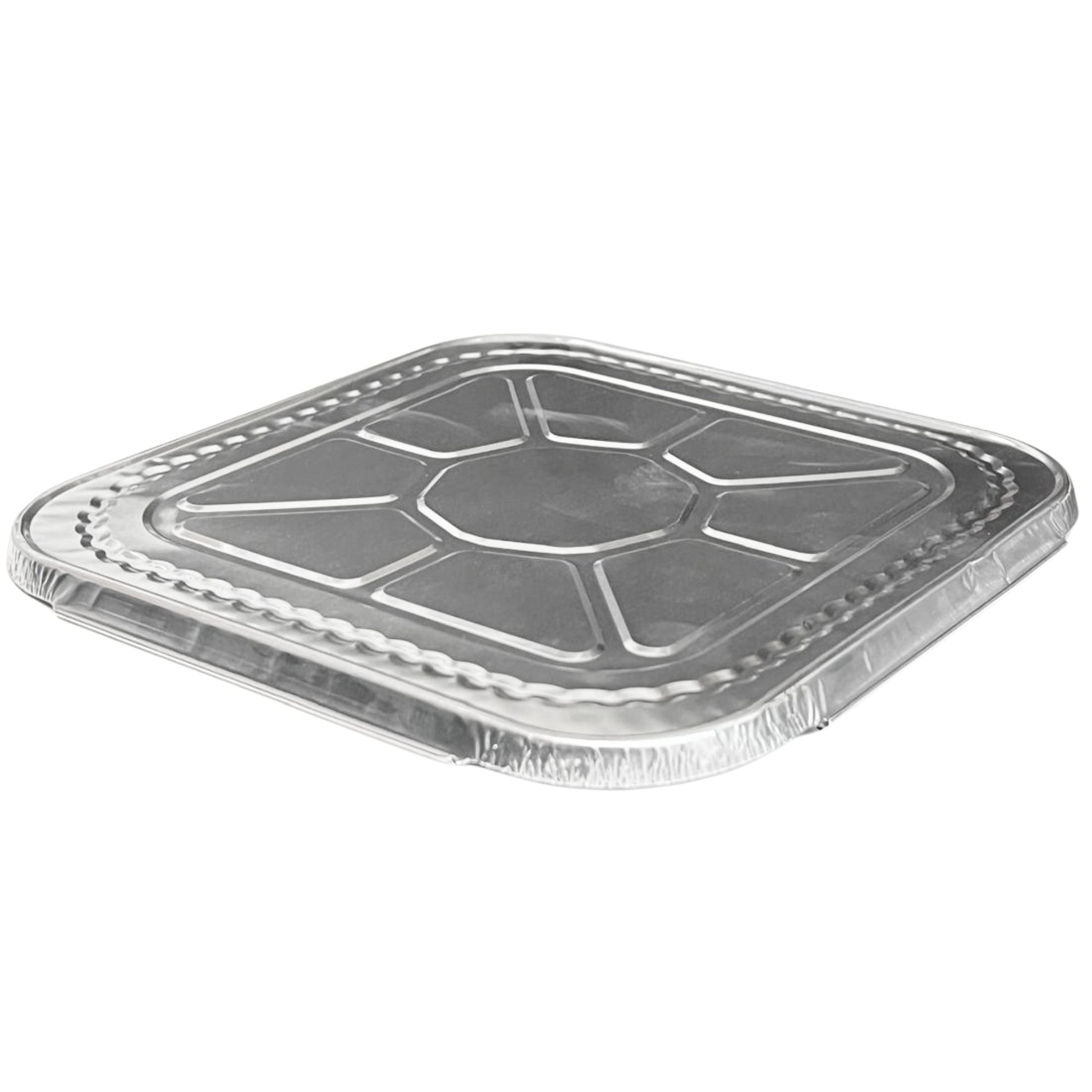 *WHOLESALE* Disposable 8.25 x8.25 Square Aluminum Lids for 8X8 Aluminum Diposable Square Pans – Durable, Versatile, and Secure Fit Disposable VeZee