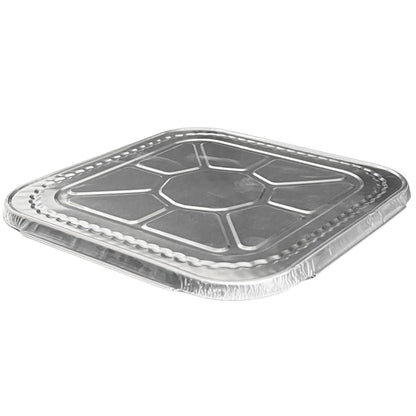 *WHOLESALE* Disposable 8.25 x8.25 Square Aluminum Lids for 8X8 Aluminum Diposable Square Pans – Durable, Versatile, and Secure Fit Disposable VeZee