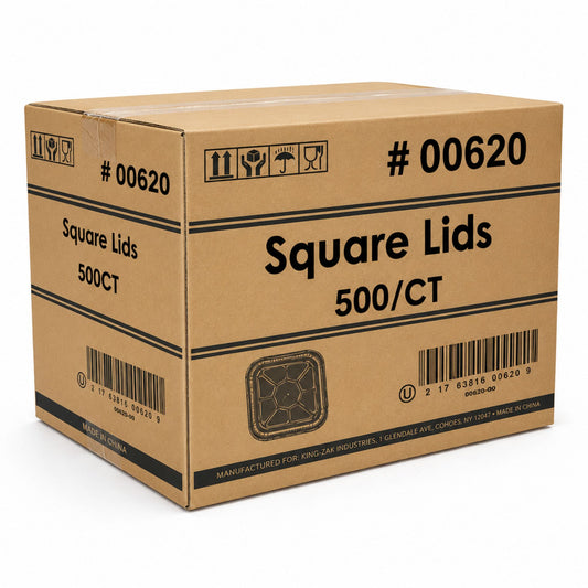 *WHOLESALE* 8.25"x8.25" Square Aluminum Foil Lids for 8X8 Square Pan 500/Case Disposable Lids VeZee