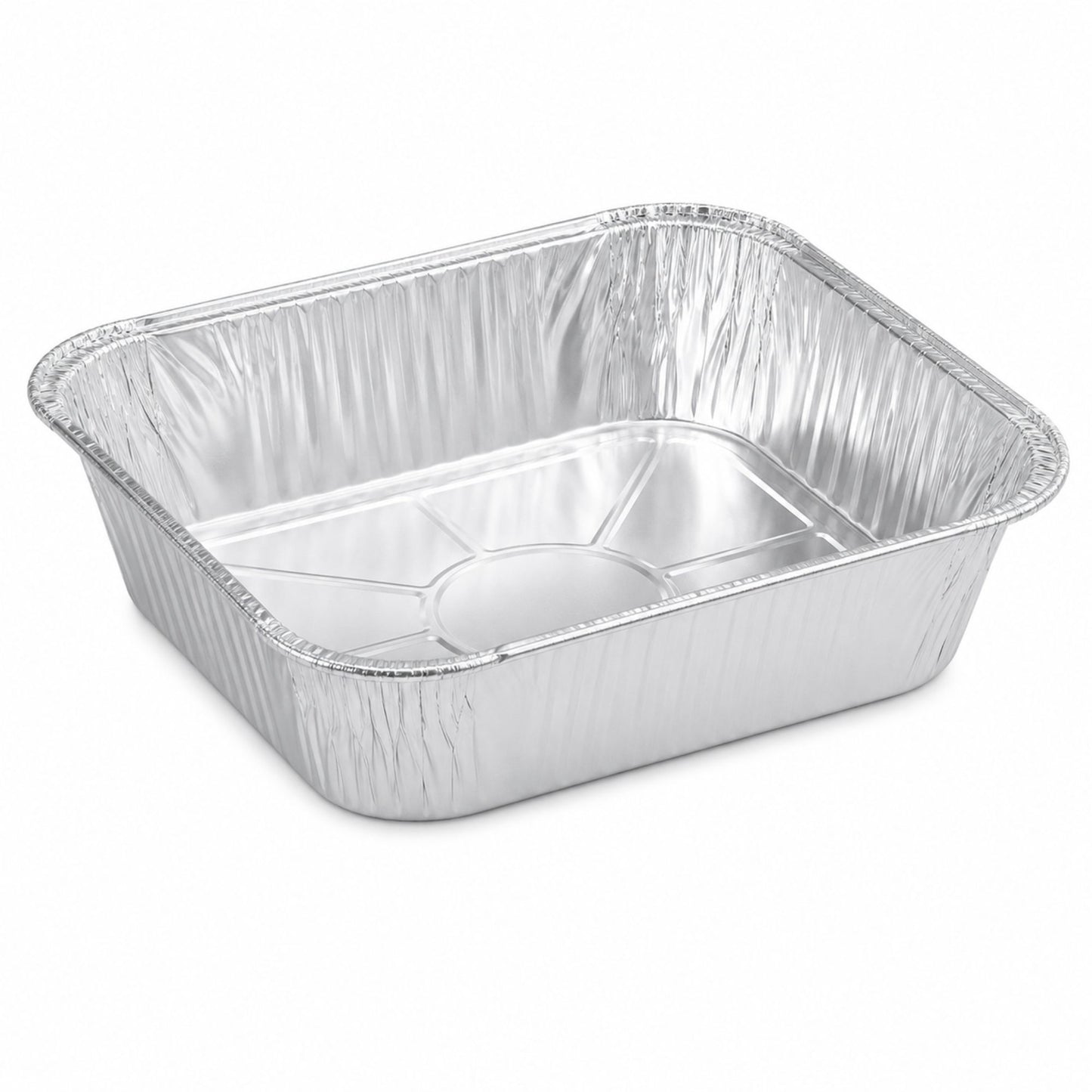 *WHOLESALE* 8" x 8" Square Aluminum Foil Pans 500/Case Disposable Lids VeZee