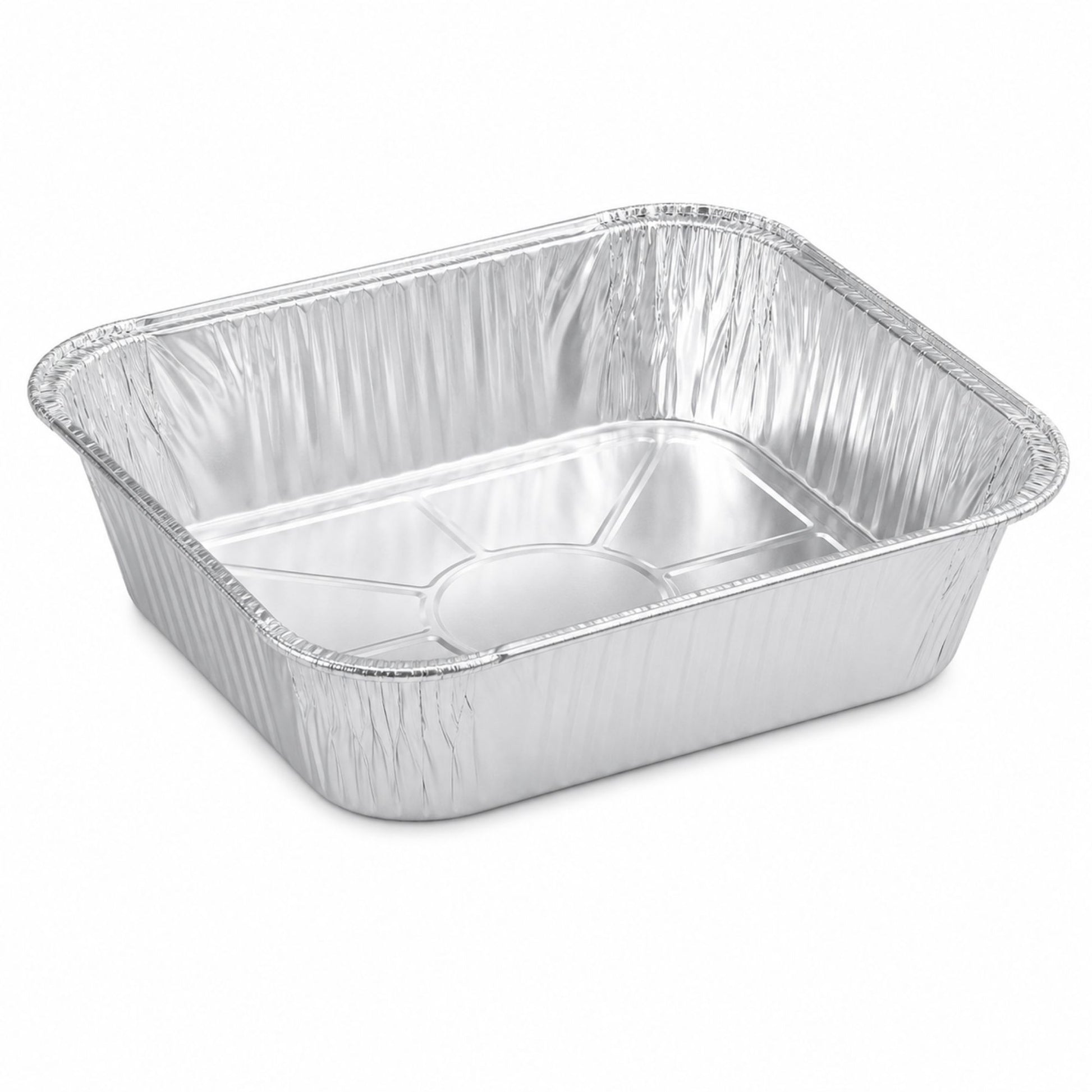 *WHOLESALE* 8" x 8" Square Aluminum Foil Pans 500/Case Disposable Lids VeZee