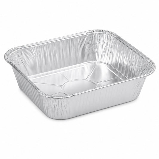 *WHOLESALE* 8" x 8" Square Aluminum Foil Pans 500/Case Disposable Lids VeZee