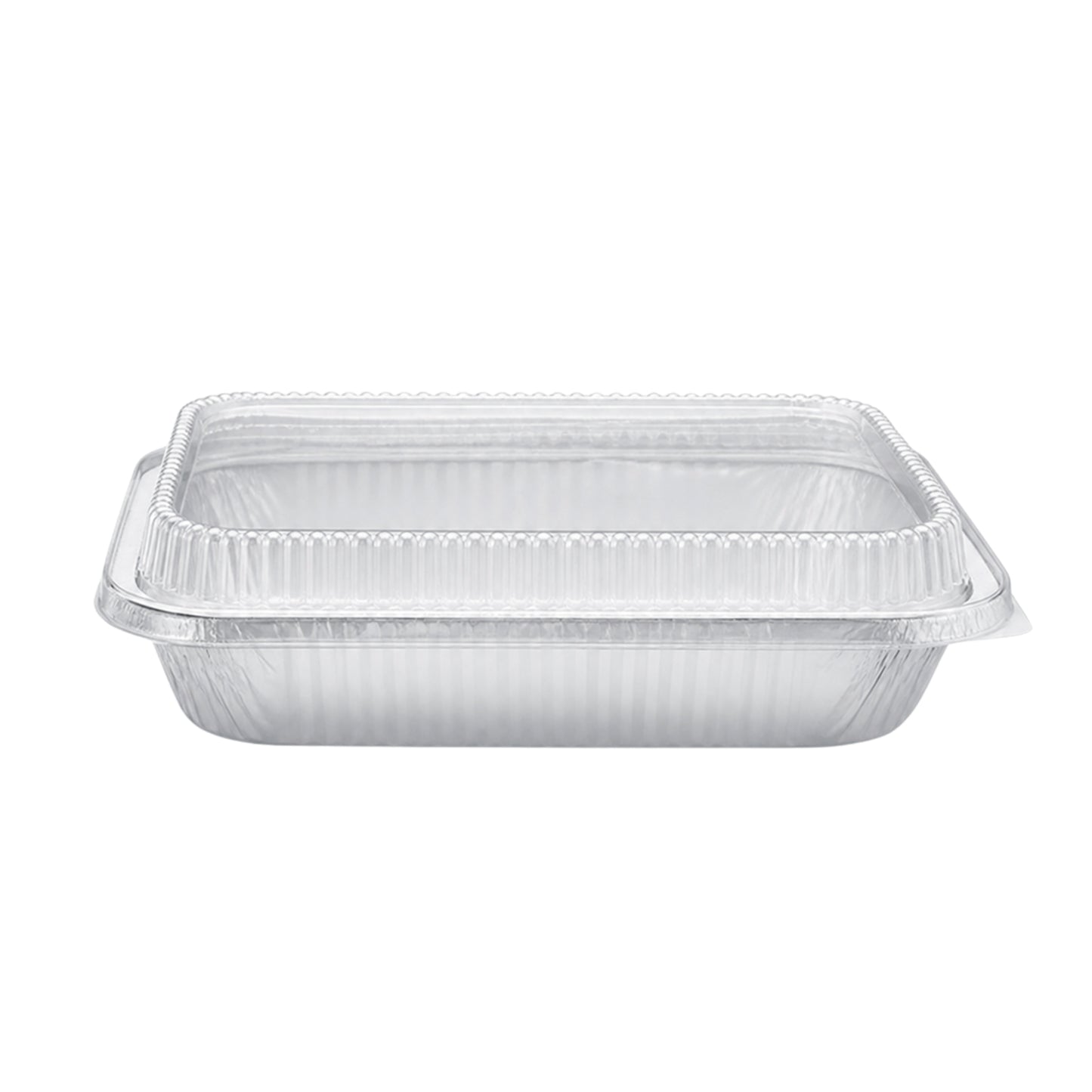 9×13 Deep Half Size Regular Weight Aluminum Pans with Dome Lids Aluminum Pan with Lids VeZee Pack of 10