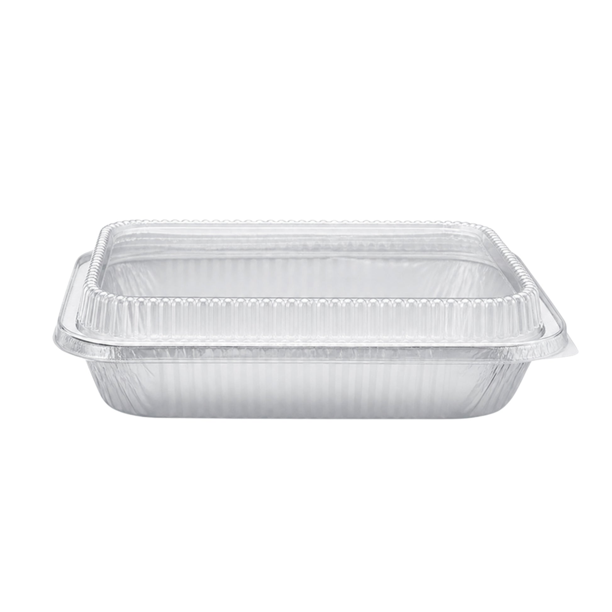 9×13 Deep Half Size Regular Weight Aluminum Pans with Dome Lids Aluminum Pan with Lids VeZee Pack of 10