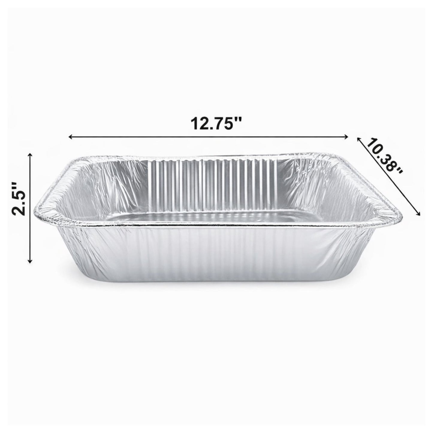 9×13 Half Size Heavy Weight Aluminum Pans with Dome lids Disposable Roasting Pans JetFoil