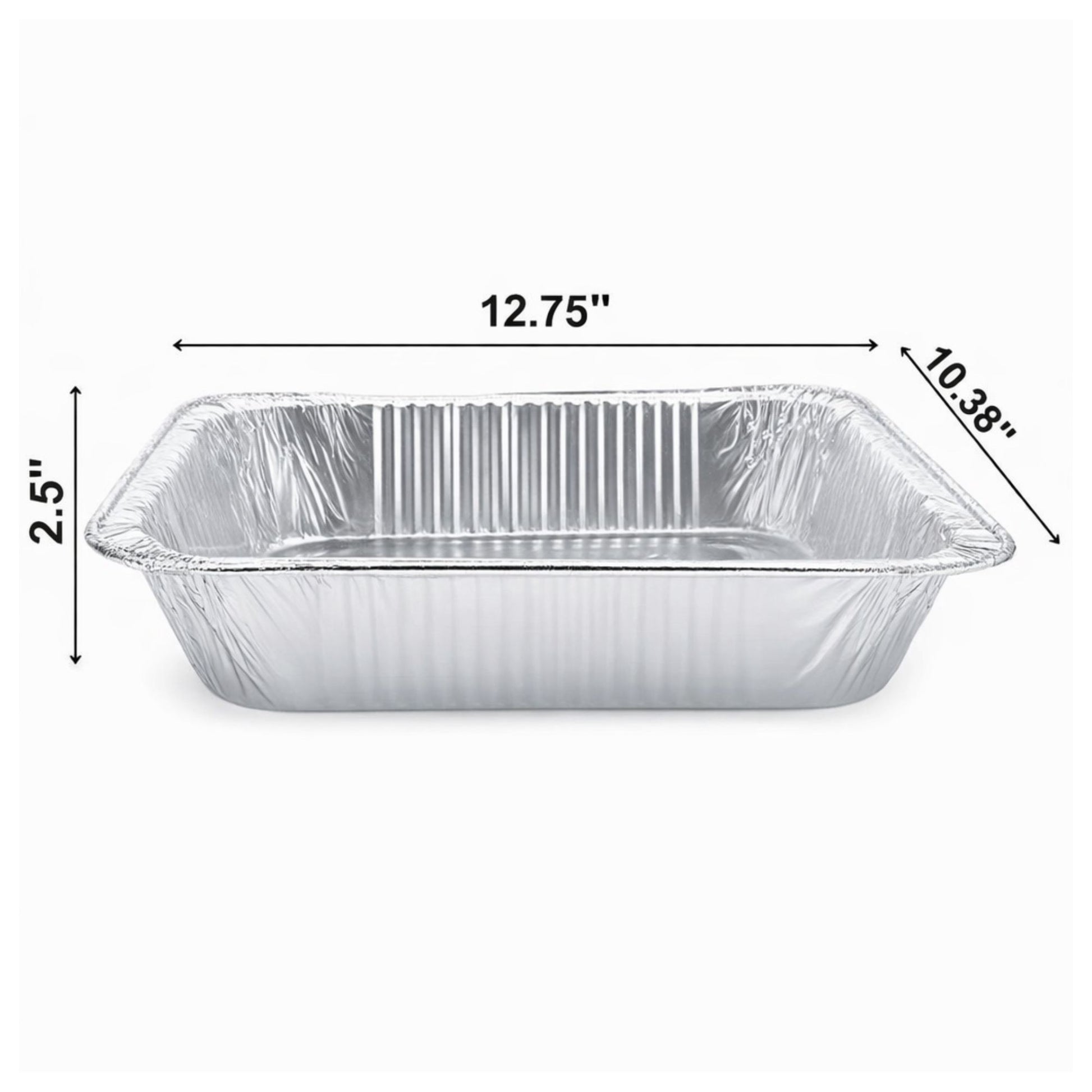 9×13 Half Size Heavy Weight Aluminum Pans with Dome lids Disposable Roasting Pans JetFoil