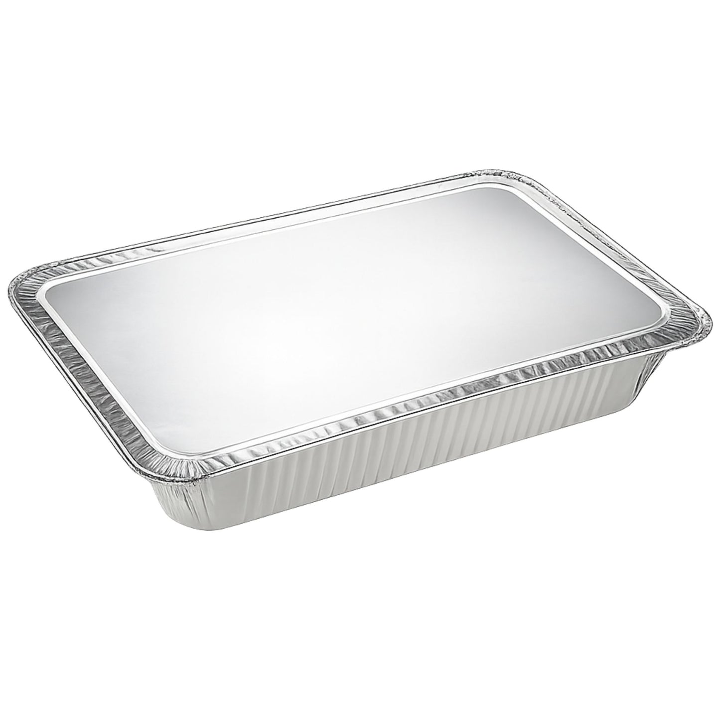 *WHOLESALE* Rectangular Large Lid for Rack Roaster Aluminum Disposable 100/Case Disposable Lids VeZee